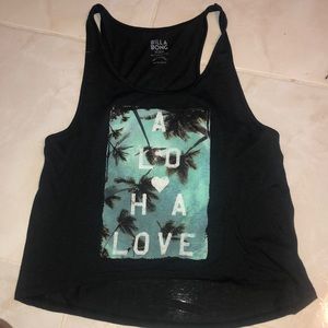 Dark Gray Billabong Aloha tank